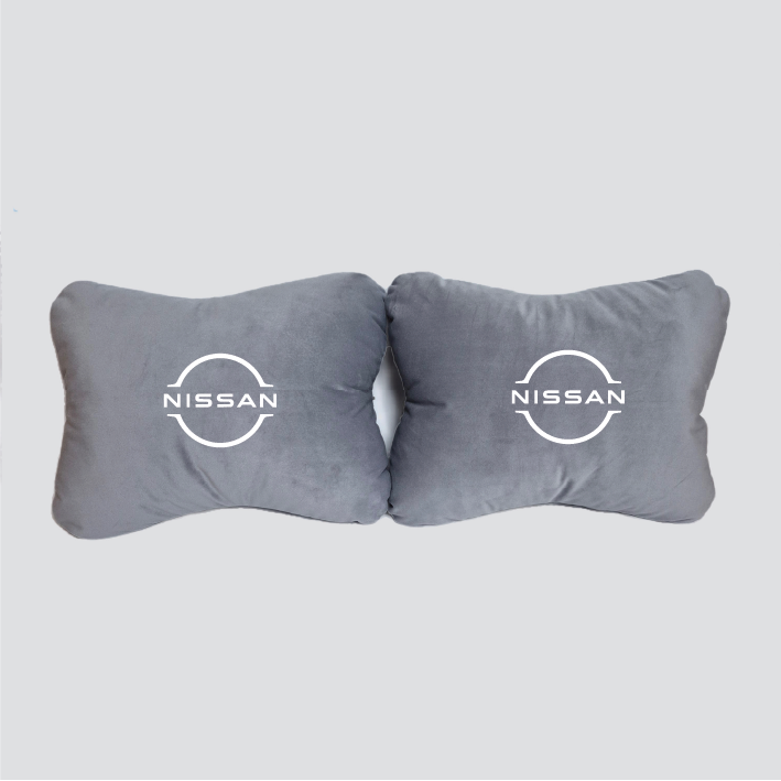 Χειροποίητα μαξιλάρια οσφυϊκής μοίρας NISSAN MODEL 2 - γκρι σουέτ