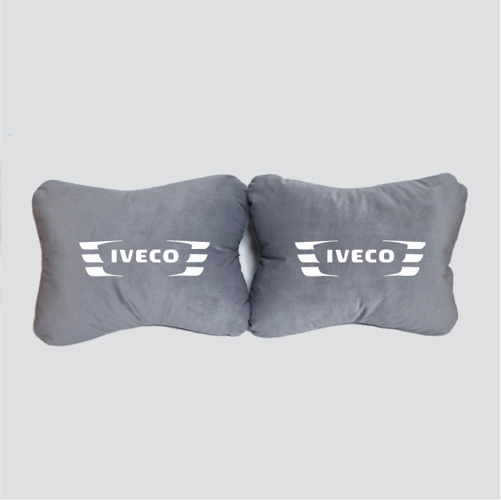 Χειροποίητα μαξιλάρια οσφυϊκής μοίρας IVECO MODEL 2 - γκρι σουέτ