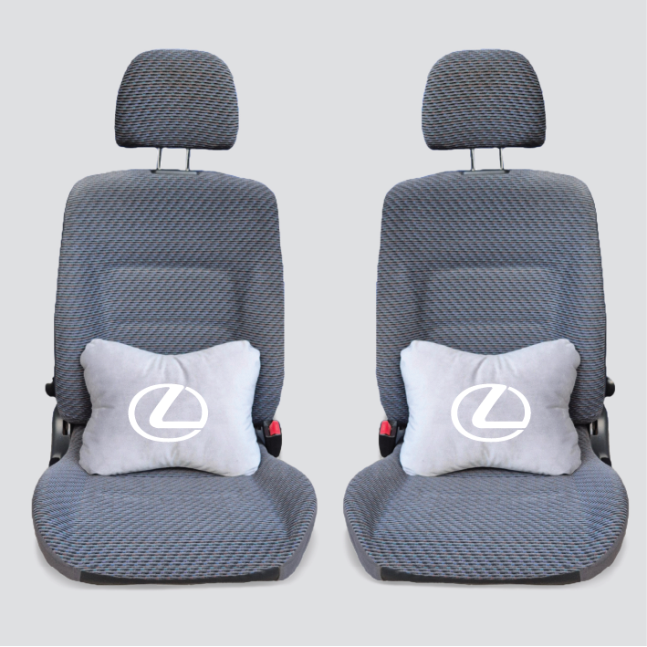 Χειροποίητα μαξιλάρια οσφυϊκής μοίρας LEXUS - γκρι σουέτ