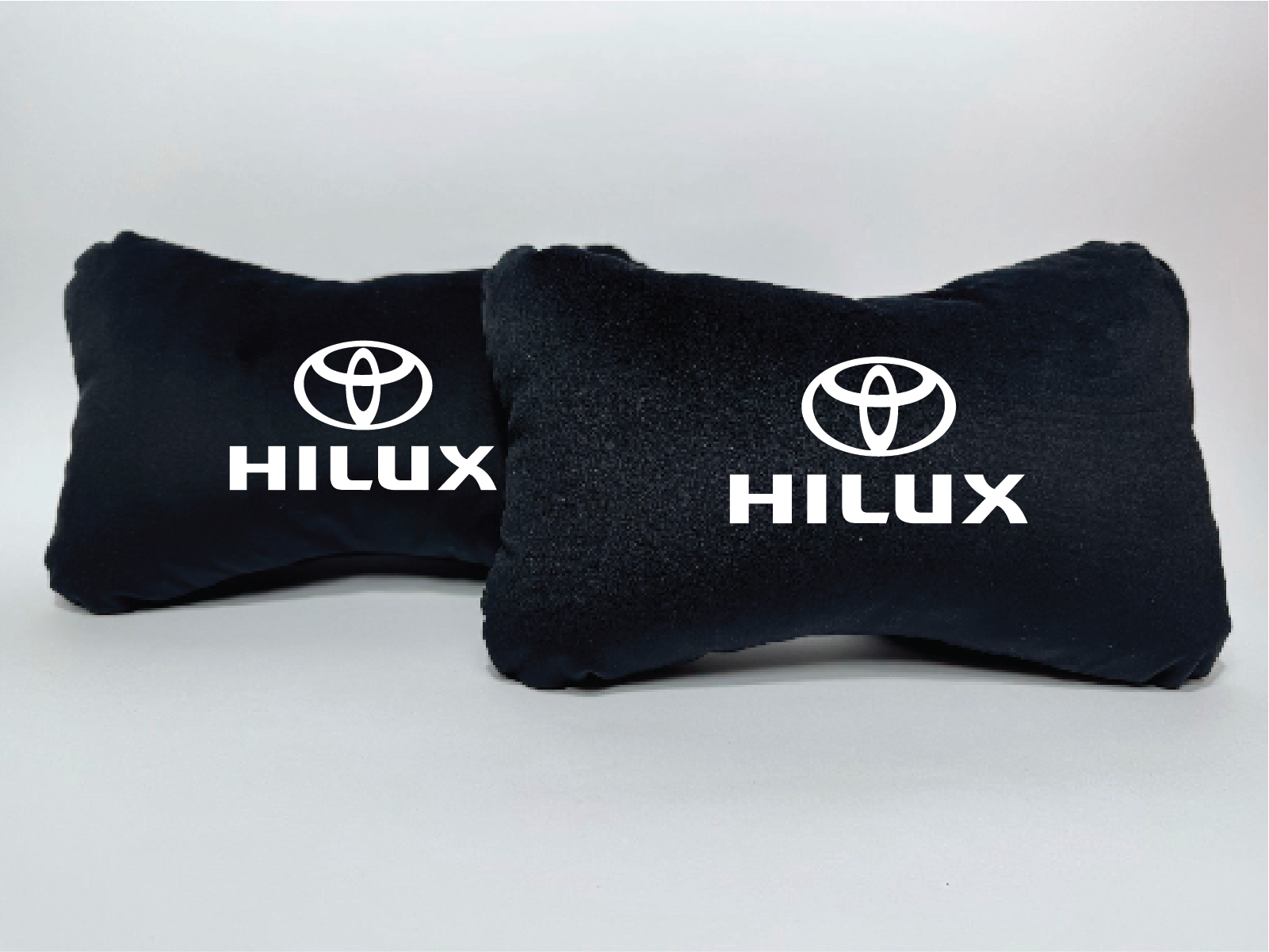 Χειροποίητα μαξιλάρια κεφαλιού TOYOTA HILUX - μαύρο σουέτ