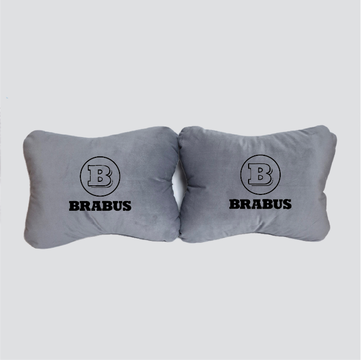 Χειροποίητα μαξιλάρια οσφυϊκής μοίρας BRABUS - γκρι σουέτ