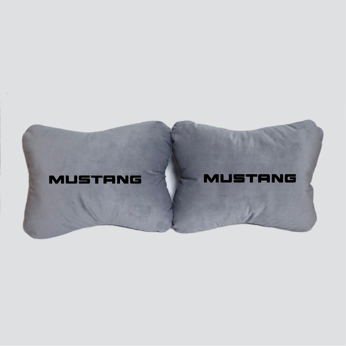 Χειροποίητα μαξιλάρια οσφυϊκής μοίρας MUSTANG - γκρι σουέτ