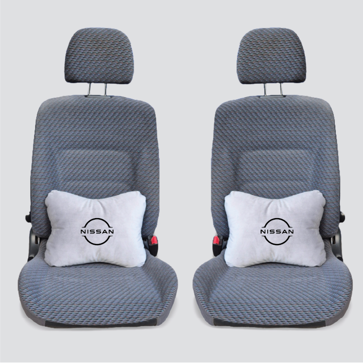 Χειροποίητα μαξιλάρια οσφυϊκής μοίρας NISSAN MODEL 2 - γκρι σουέτ