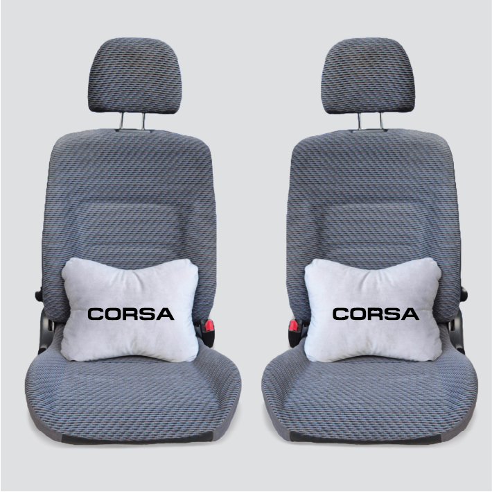 Χειροποίητα μαξιλάρια οσφυϊκής μοίρας OPEL CORSA - γκρι σουέτ