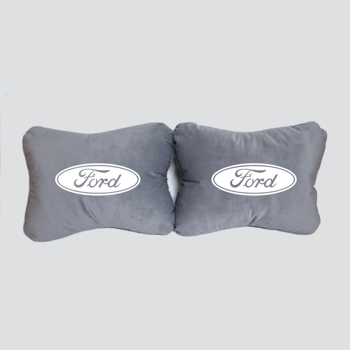 Χειροποίητα μαξιλάρια οσφυϊκής μοίρας FORD - γκρι σουέτ