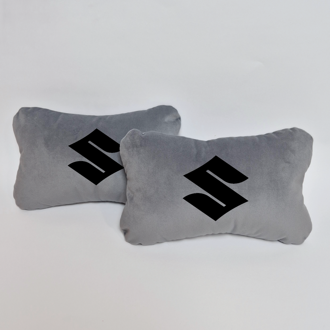 Χειροποίητα μαξιλάρια κεφαλιού SUZUKI MODEL 3 - γκρι σουέτ