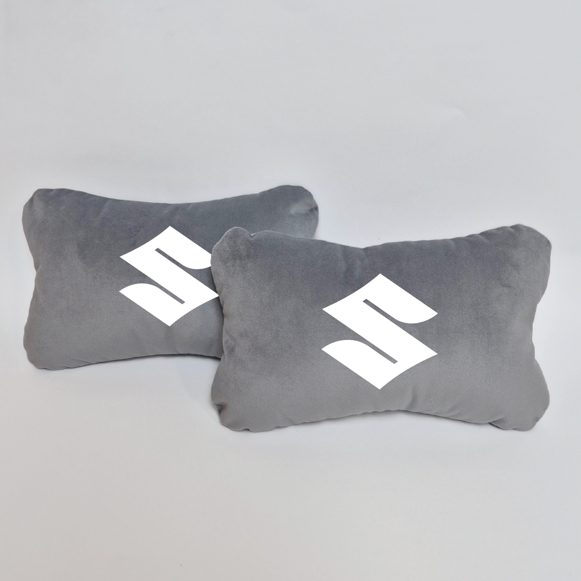 Χειροποίητα μαξιλάρια κεφαλιού SUZUKI MODEL 3 - γκρι σουέτ