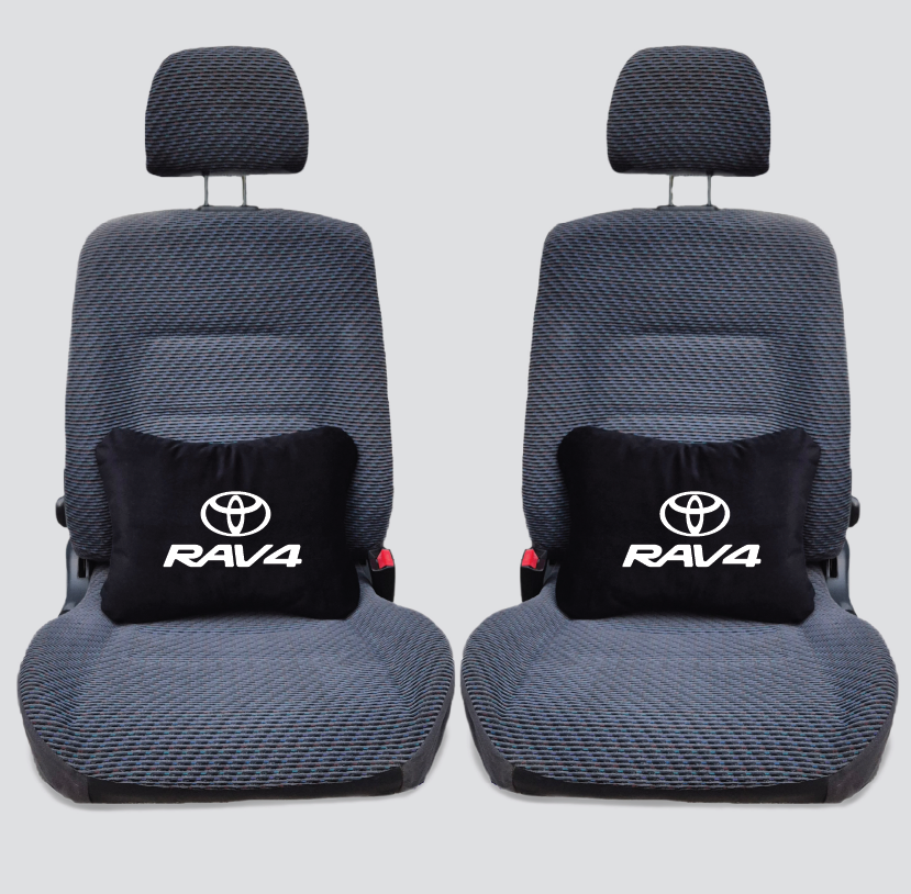 Χειροποίητα μαξιλάρια οσφυϊκής μοίρας TOYOTA RAV4 - μαύρο σουέτ