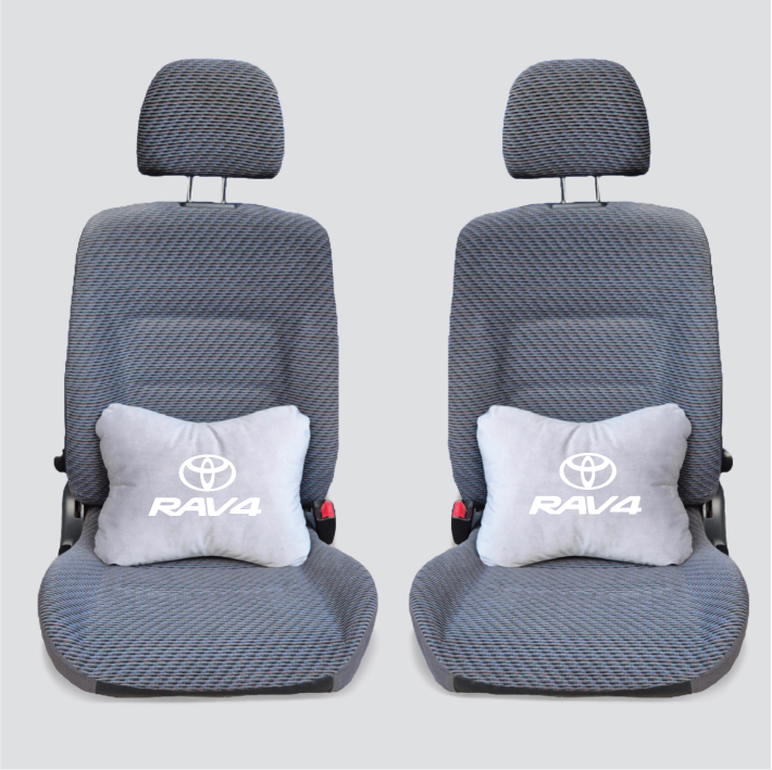 Χειροποίητα μαξιλάρια οσφυϊκής μοίρας TOYOTA RAV4 - γκρι σουέτ