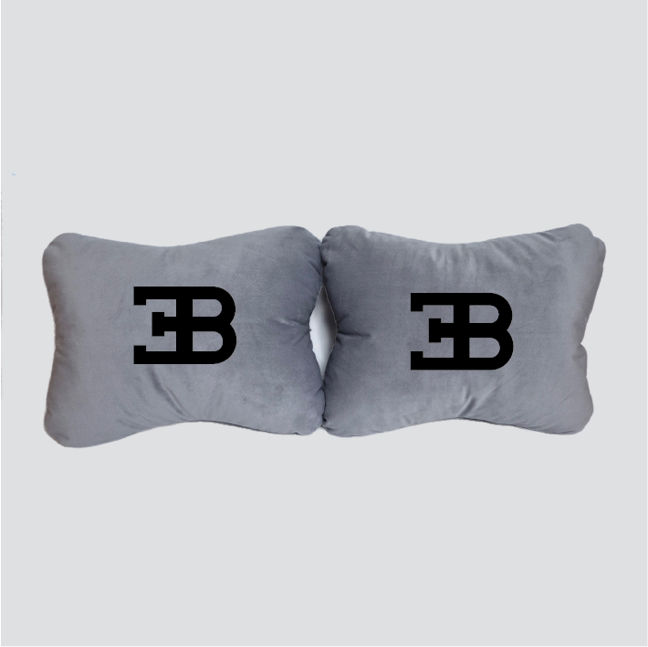 Χειροποίητα μαξιλάρια οσφυϊκής μοίρας BUGATTI - γκρι σουέτ