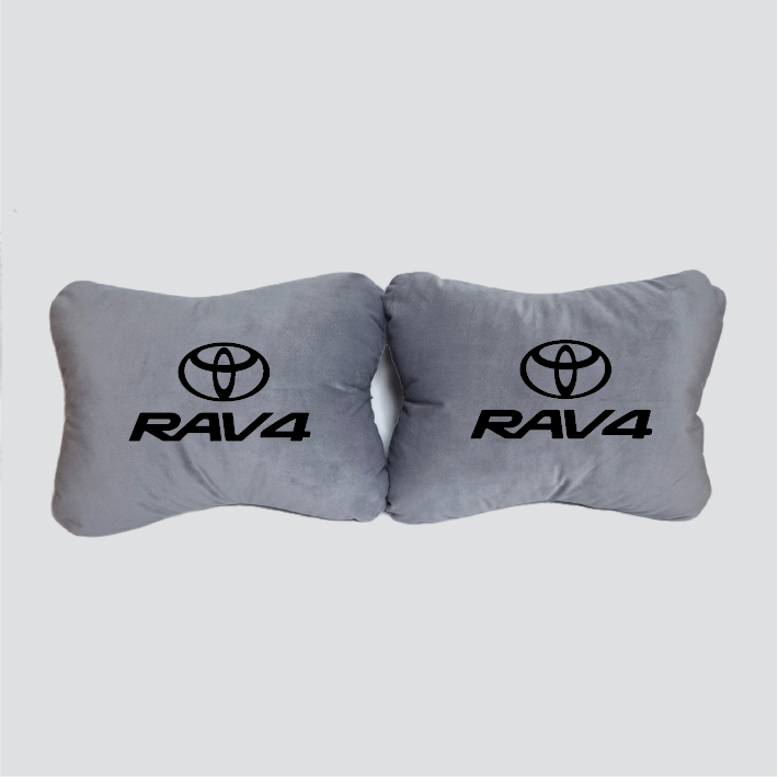 Χειροποίητα μαξιλάρια οσφυϊκής μοίρας TOYOTA RAV4 - γκρι σουέτ