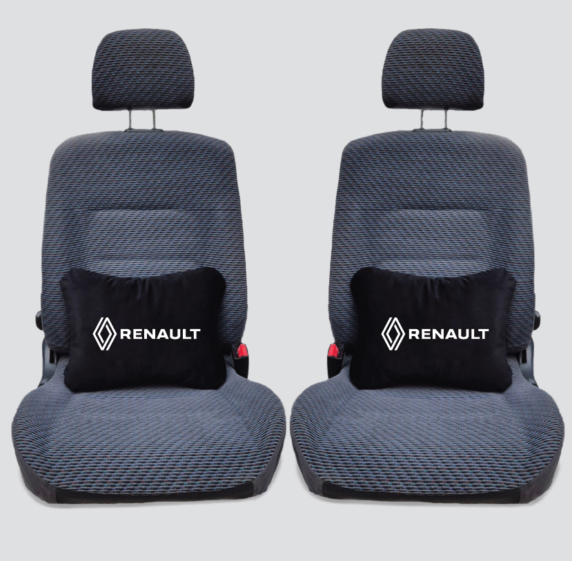 Χειροποίητα μαξιλάρια οσφυϊκής μοίρας RENAULT MODEL 3 - μαύρο σουέτ