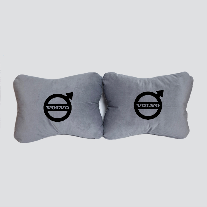 Χειροποίητα μαξιλάρια οσφυϊκής μοίρας VOLVO - γκρι σουέτ