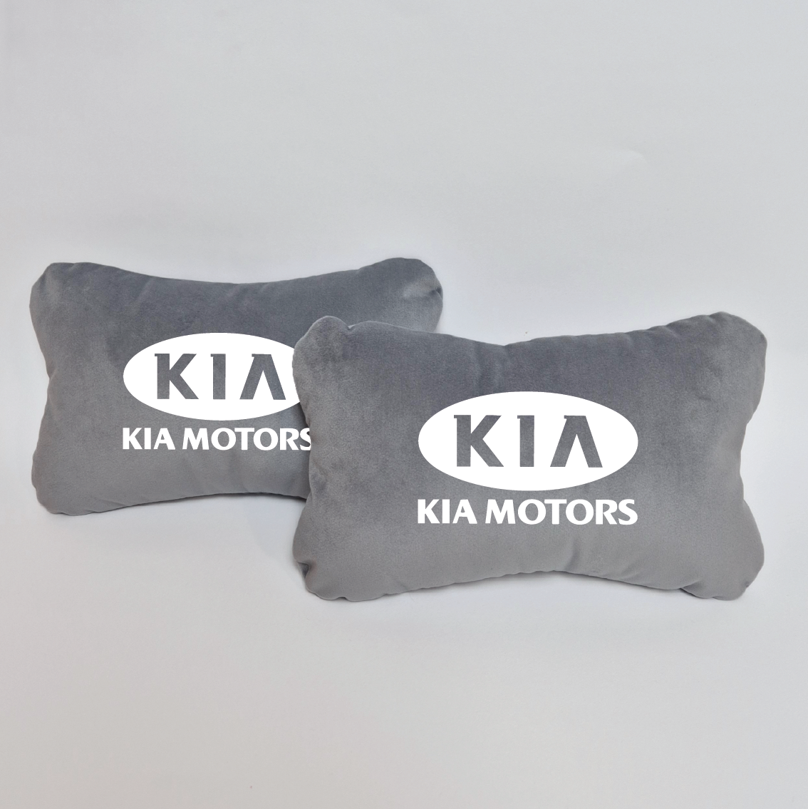 Χειροποίητα μαξιλάρια κεφαλιού KIA MOTORS - γκρι σουέτ