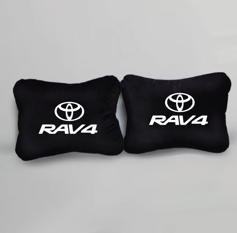 Χειροποίητα μαξιλάρια οσφυϊκής μοίρας TOYOTA RAV4 - μαύρο σουέτ