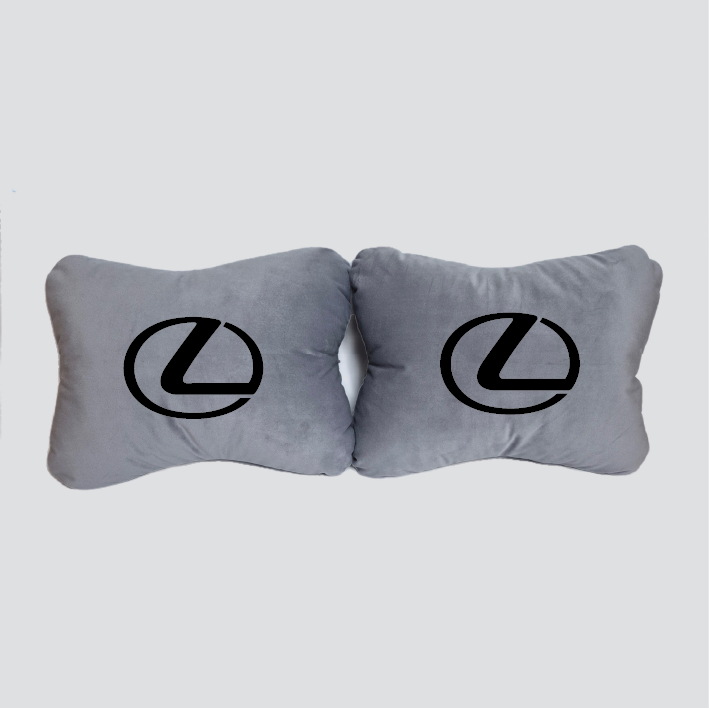 Χειροποίητα μαξιλάρια οσφυϊκής μοίρας LEXUS - γκρι σουέτ