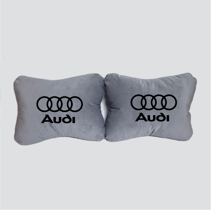 Χειροποίητα μαξιλάρια οσφυϊκής μοίρας AUDI - γκρι σουέτ