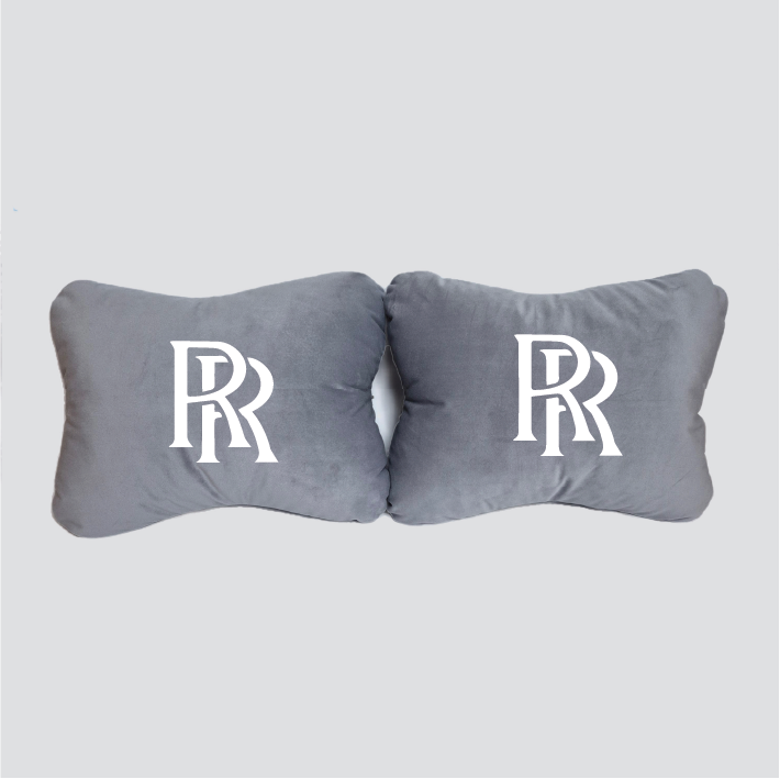 Χειροποίητα μαξιλάρια οσφυϊκής μοίρας ROLLS-ROYCE - γκρι σουέτ