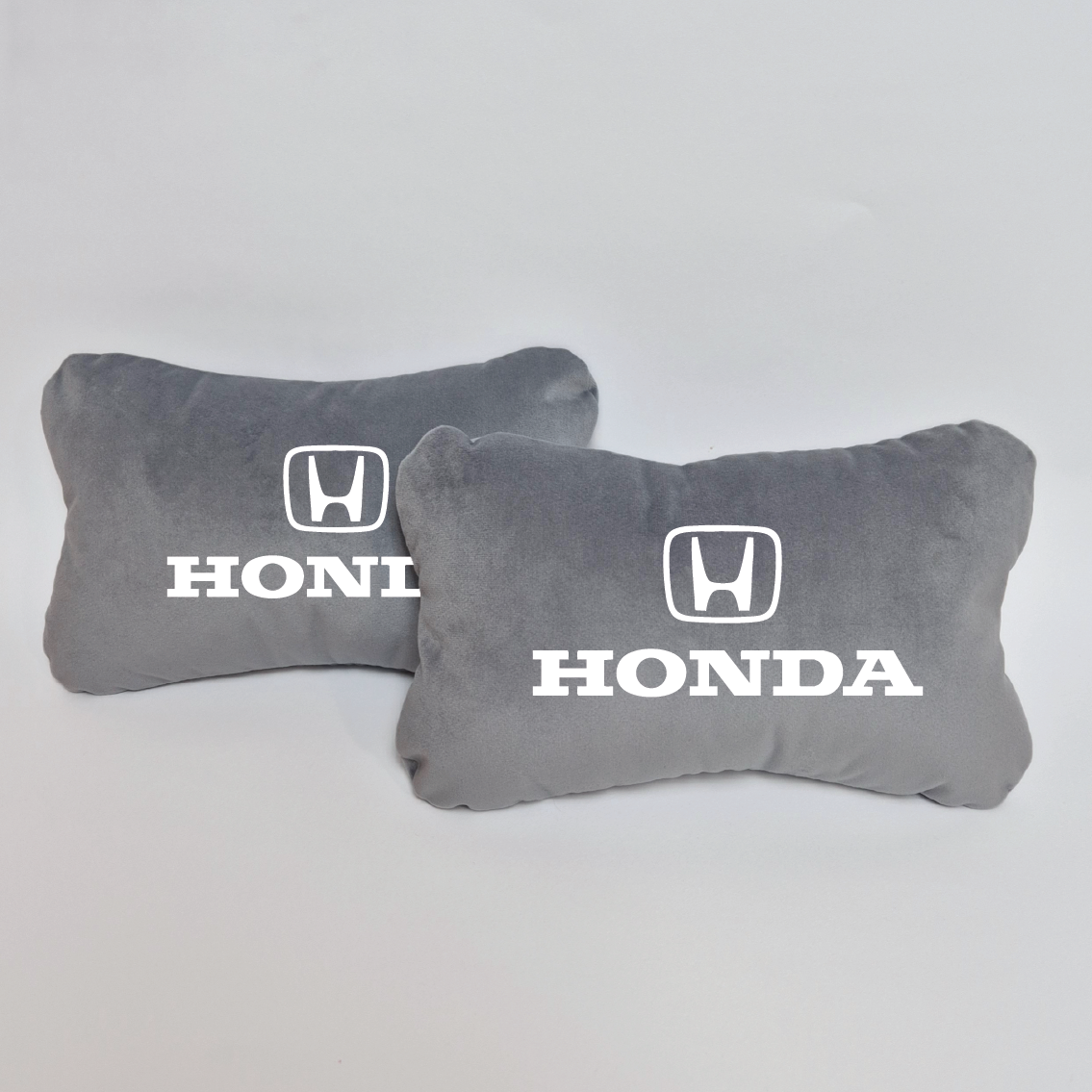 Χειροποίητα μαξιλάρια κεφαλιού HONDA MODEL 2 - γκρι σουέτ