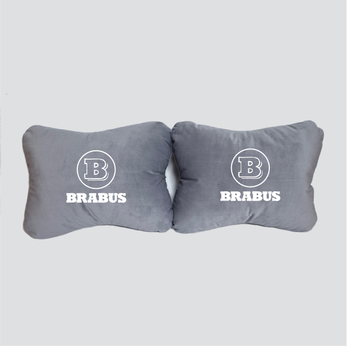Χειροποίητα μαξιλάρια οσφυϊκής μοίρας BRABUS - γκρι σουέτ