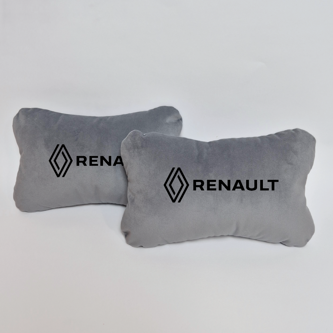 Χειροποίητα μαξιλάρια κεφαλιού RENAULT MODEL 3 - γκρι σουέτ