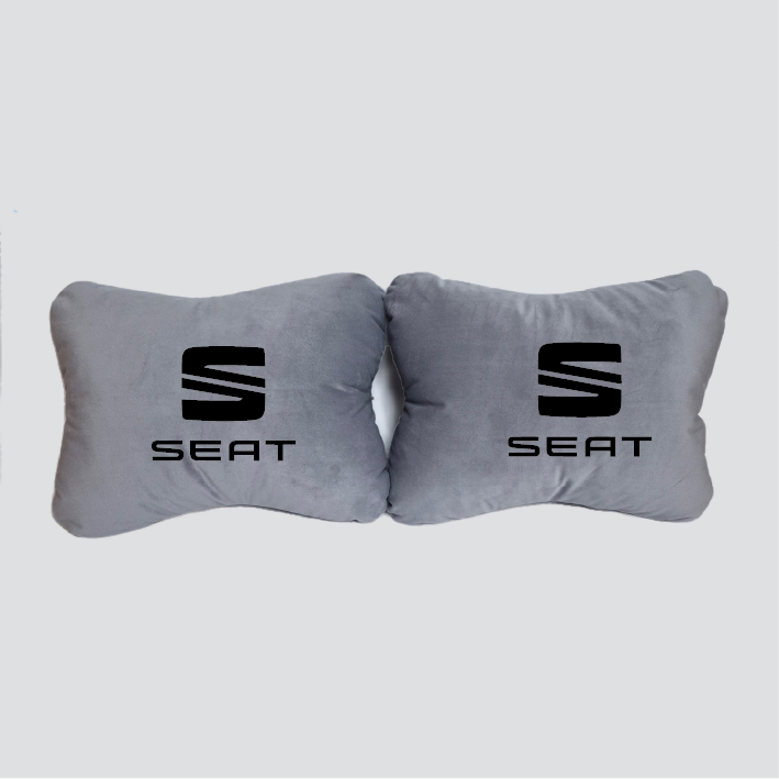 Χειροποίητα μαξιλάρια οσφυϊκής μοίρας SEAT - γκρι σουέτ