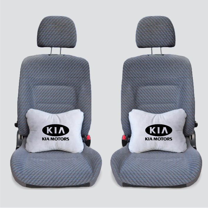 Χειροποίητα μαξιλάρια οσφυϊκής μοίρας KIA MOTORS - γκρι σουέτ