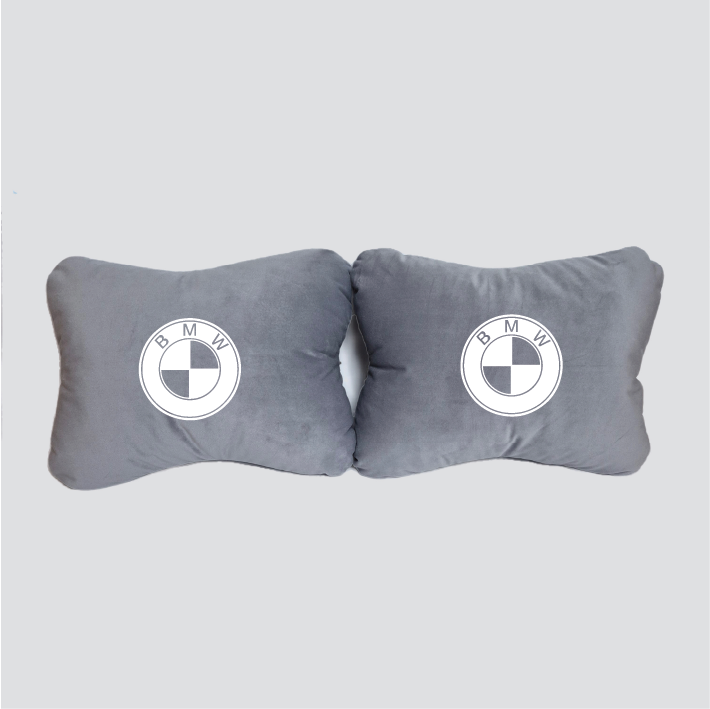 Χειροποίητα μαξιλάρια οσφυϊκής μοίρας BMW - γκρι σουέτ