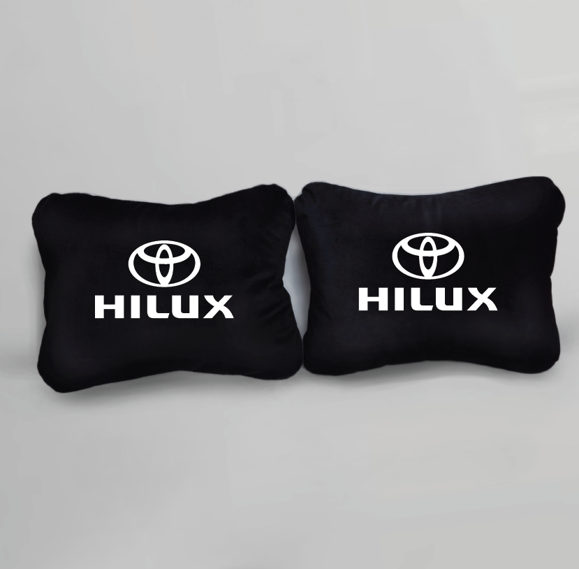 Χειροποίητα μαξιλάρια οσφυϊκής μοίρας TOYOTA HILUX - μαύρο σουέτ