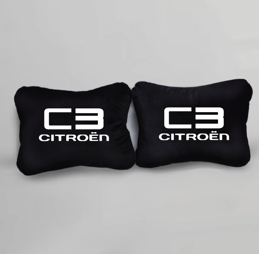 Χειροποίητα μαξιλάρια οσφυϊκής μοίρας CITROEN C3 MODEL 5 - μαύρο σουέτ