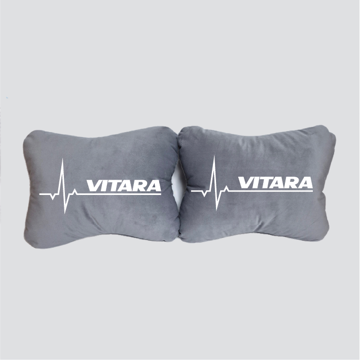 Χειροποίητα μαξιλάρια οσφυϊκής μοίρας SUZUKI VITARA MODEL 1 - γκρι σουέτ