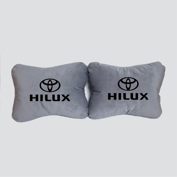 Χειροποίητα μαξιλάρια οσφυϊκής μοίρας TOYOTA HILUX - γκρι σουέτ
