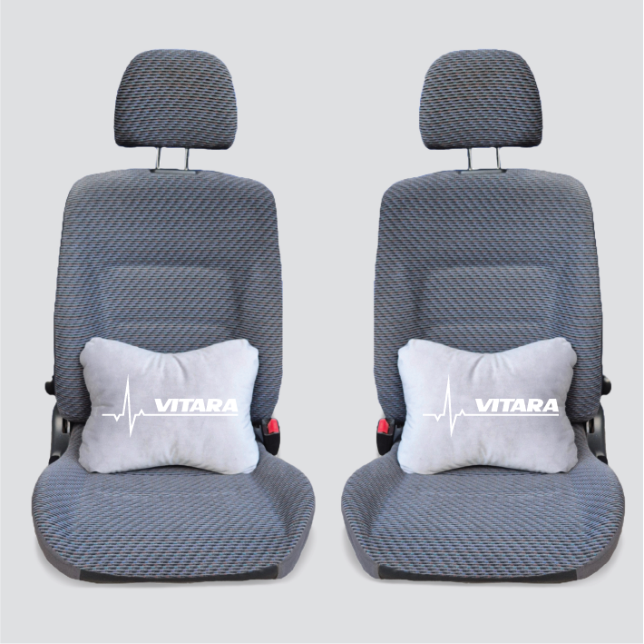 Χειροποίητα μαξιλάρια οσφυϊκής μοίρας SUZUKI VITARA MODEL 1 - γκρι σουέτ