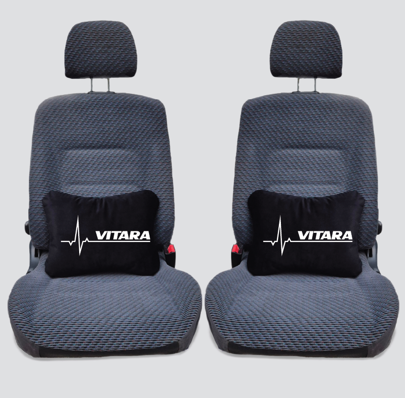 Χειροποίητα μαξιλάρια οσφυϊκής μοίρας SUZUKI VITARA MODEL 1 - μαύρο σουέτ
