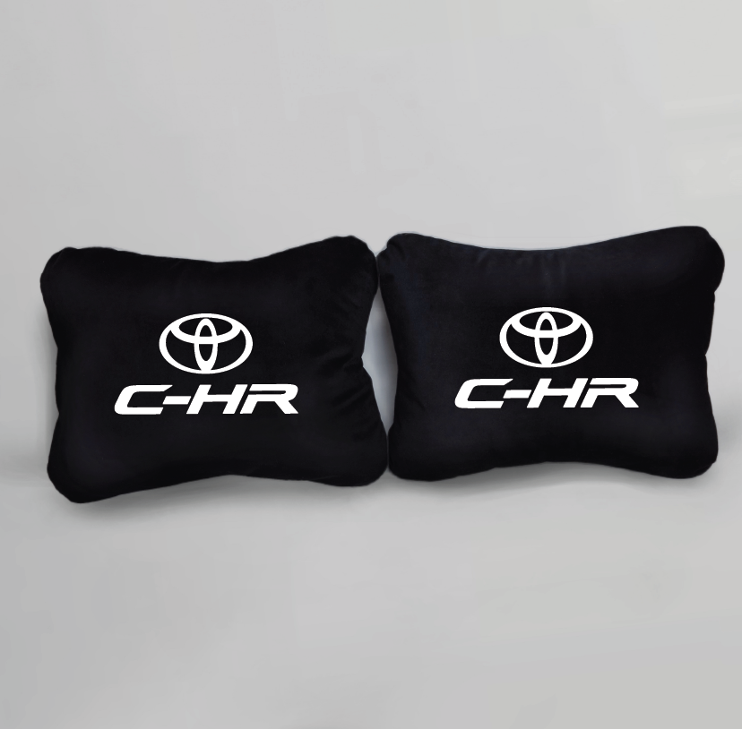 Χειροποίητα μαξιλάρια οσφυϊκής μοίρας TOYOTA C-HR - μαύρο σουέτ