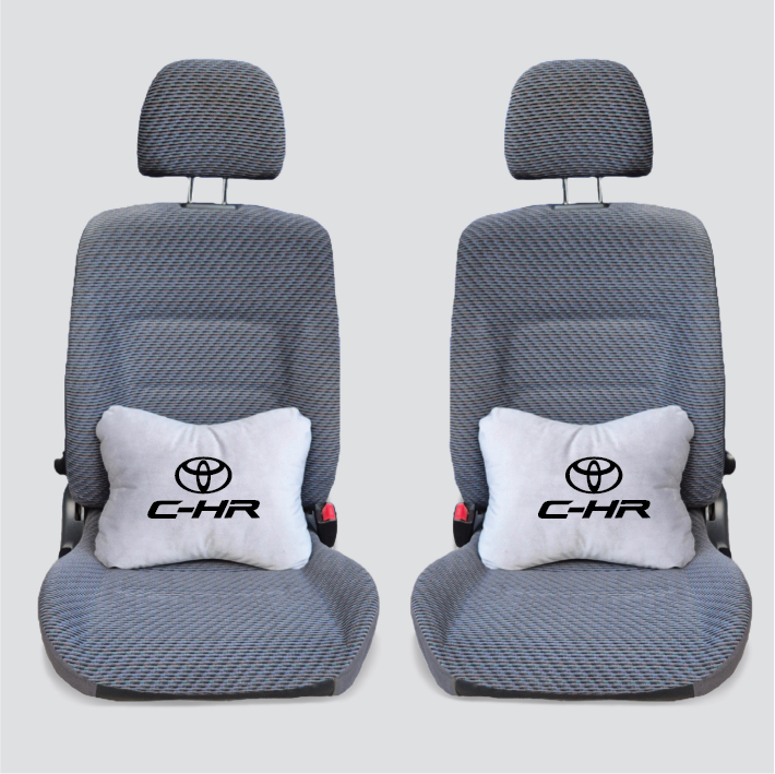 Χειροποίητα μαξιλάρια οσφυϊκής μοίρας TOYOTA C-HR - γκρι σουέτ