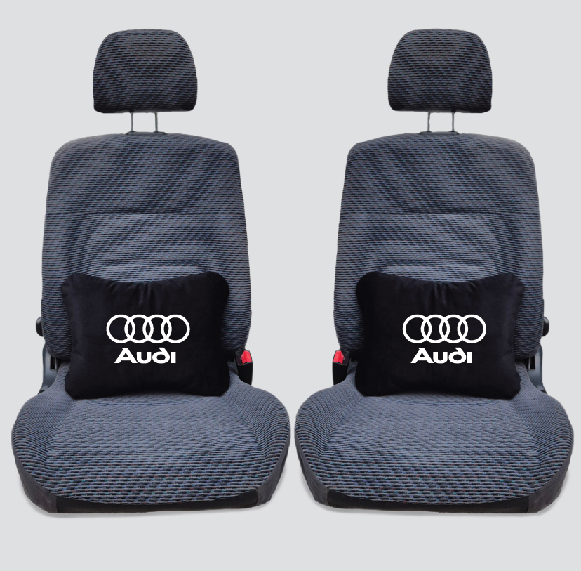 Χειροποίητα μαξιλάρια οσφυϊκής μοίρας AUDI - μαύρο σουέτ