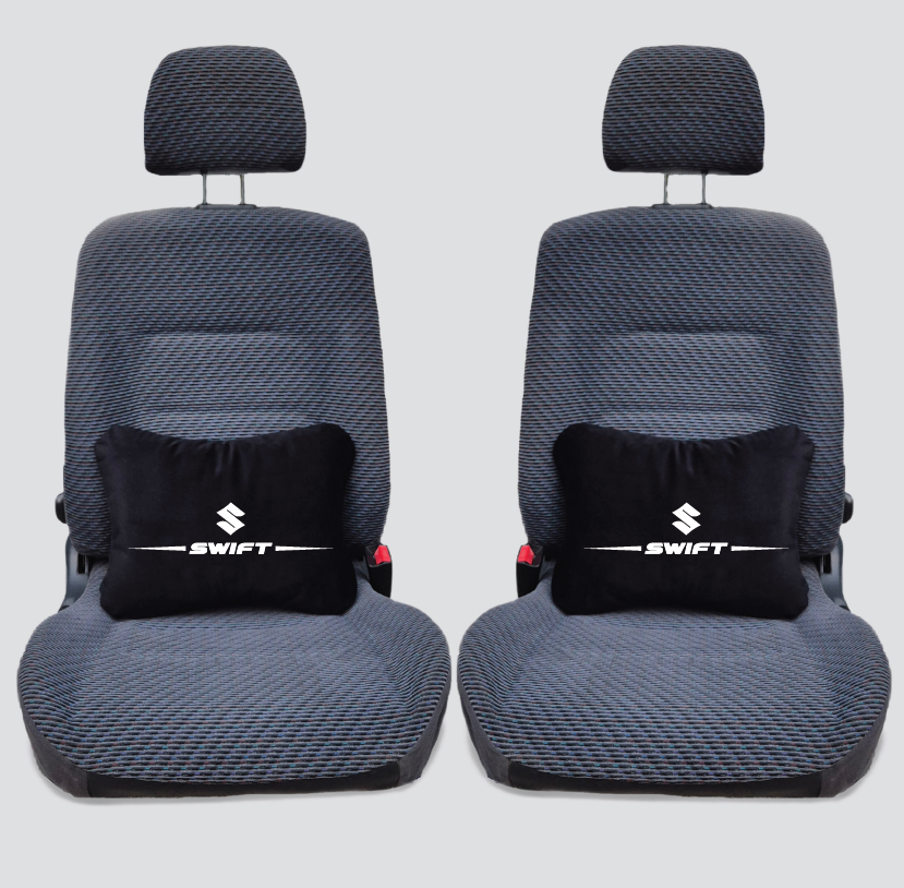 Χειροποίητα μαξιλάρια οσφυϊκής μοίρας SUZUKI SWIFT - μαύρο σουέτ