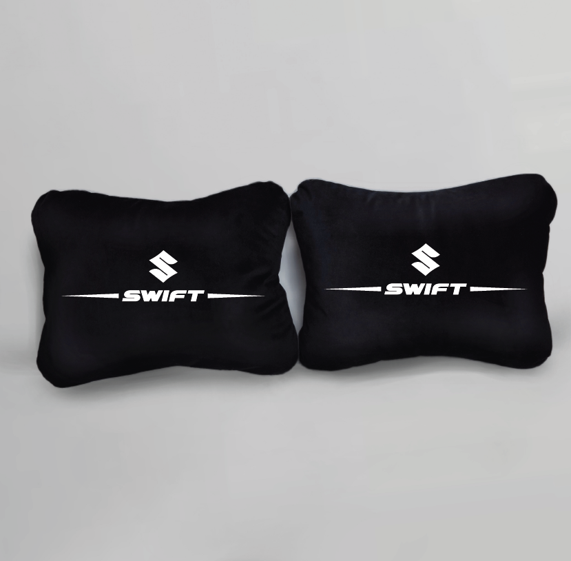 Χειροποίητα μαξιλάρια οσφυϊκής μοίρας SUZUKI SWIFT - μαύρο σουέτ