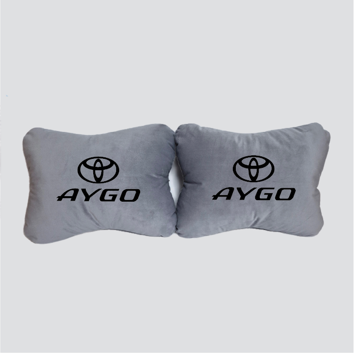 Χειροποίητα μαξιλάρια οσφυϊκής μοίρας TOYOTA AYGO - γκρι σουέτ