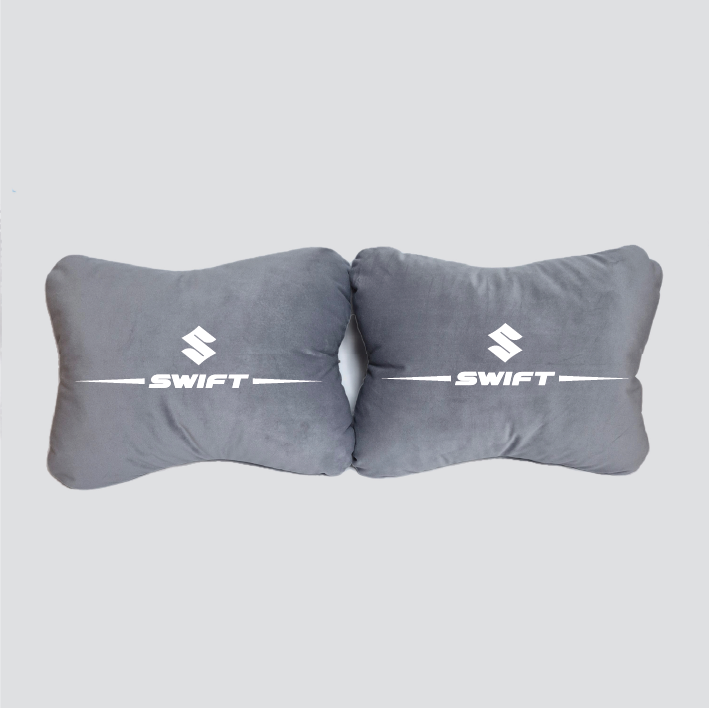 Χειροποίητα μαξιλάρια οσφυϊκής μοίρας SUZUKI SWIFT - γκρι σουέτ