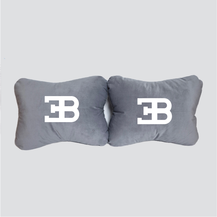Χειροποίητα μαξιλάρια οσφυϊκής μοίρας BUGATTI - γκρι σουέτ