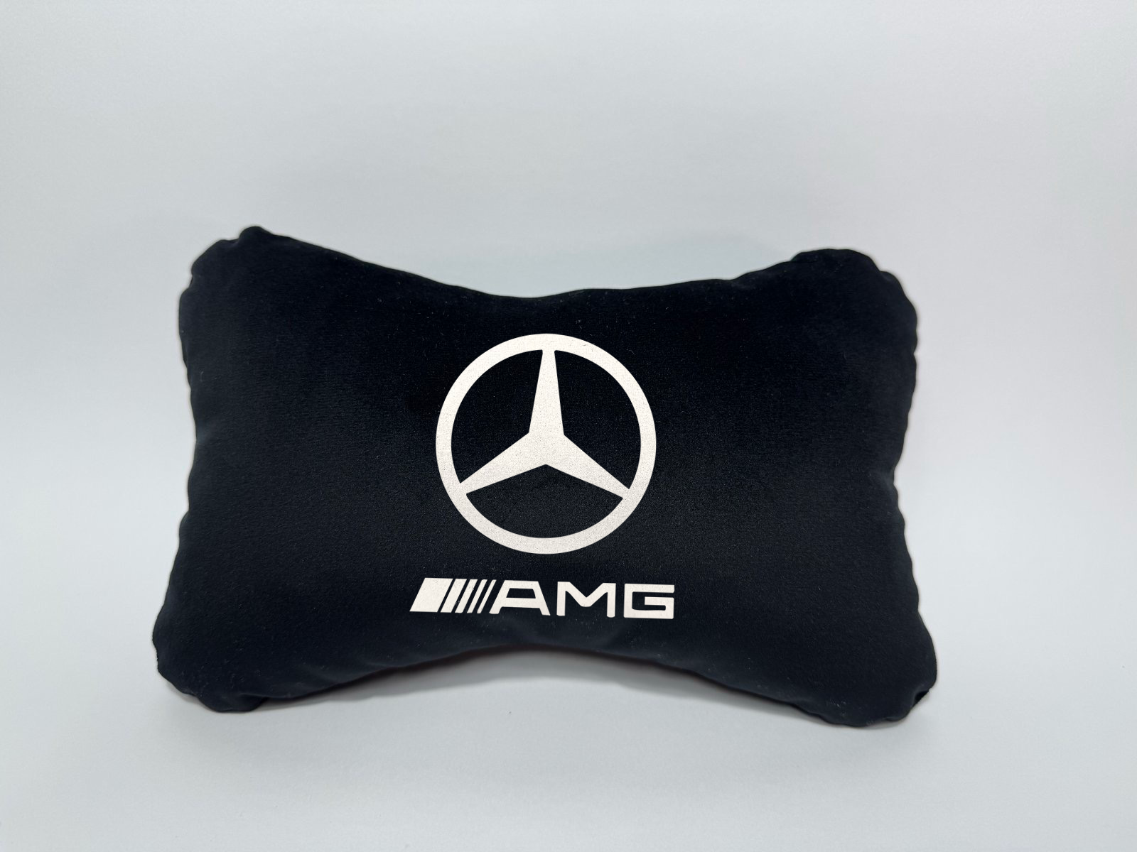 Χειροποίητα μαξιλάρια κεφαλιού Mercedes - μαύρο σουέτ