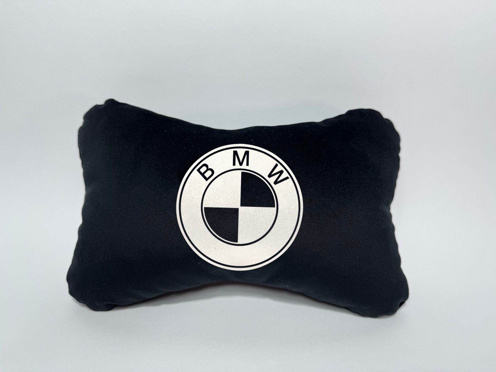 Χειροποίητα μαξιλάρια κεφαλιού BMW - μαύρο σουέτ