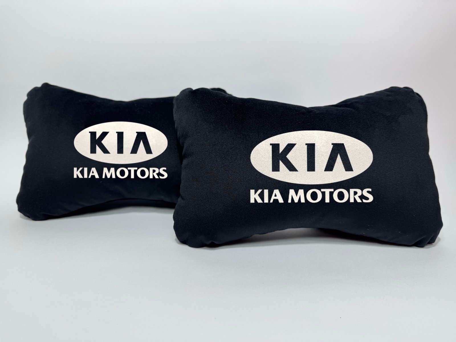 Χειροποίητα μαξιλάρια κεφαλιού KIA MOTORS - μαύρο σουέτ