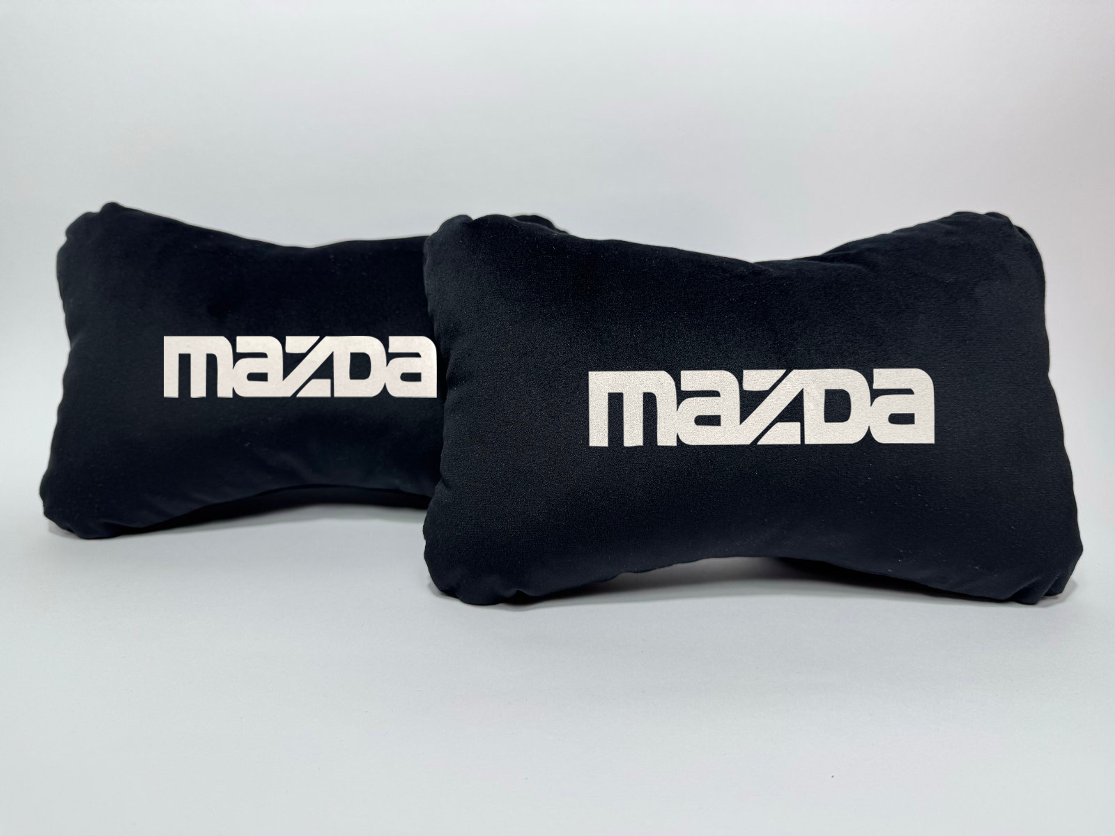 Χειροποίητα μαξιλάρια κεφαλιού MAZDA - μαύρο σουέτ