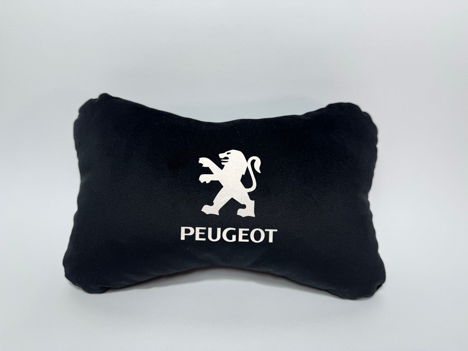 Χειροποίητα μαξιλάρια κεφαλιού PEUGEOT OLD LOGO - μαύρο σουέτ