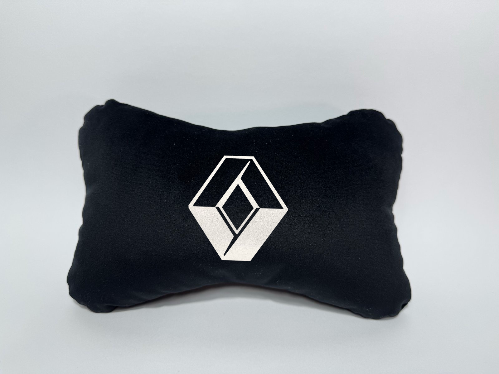 Χειροποίητα μαξιλάρια κεφαλιού RENAULT OLD LOGO - μαύρο σουέτ