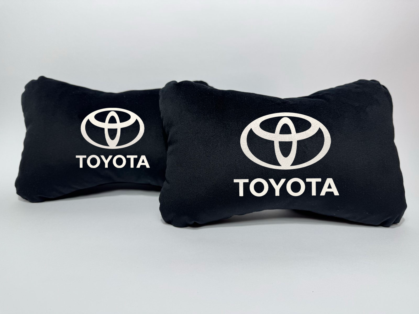 Χειροποίητα μαξιλάρια κεφαλιού TOYOTA - μαύρο σουέτ