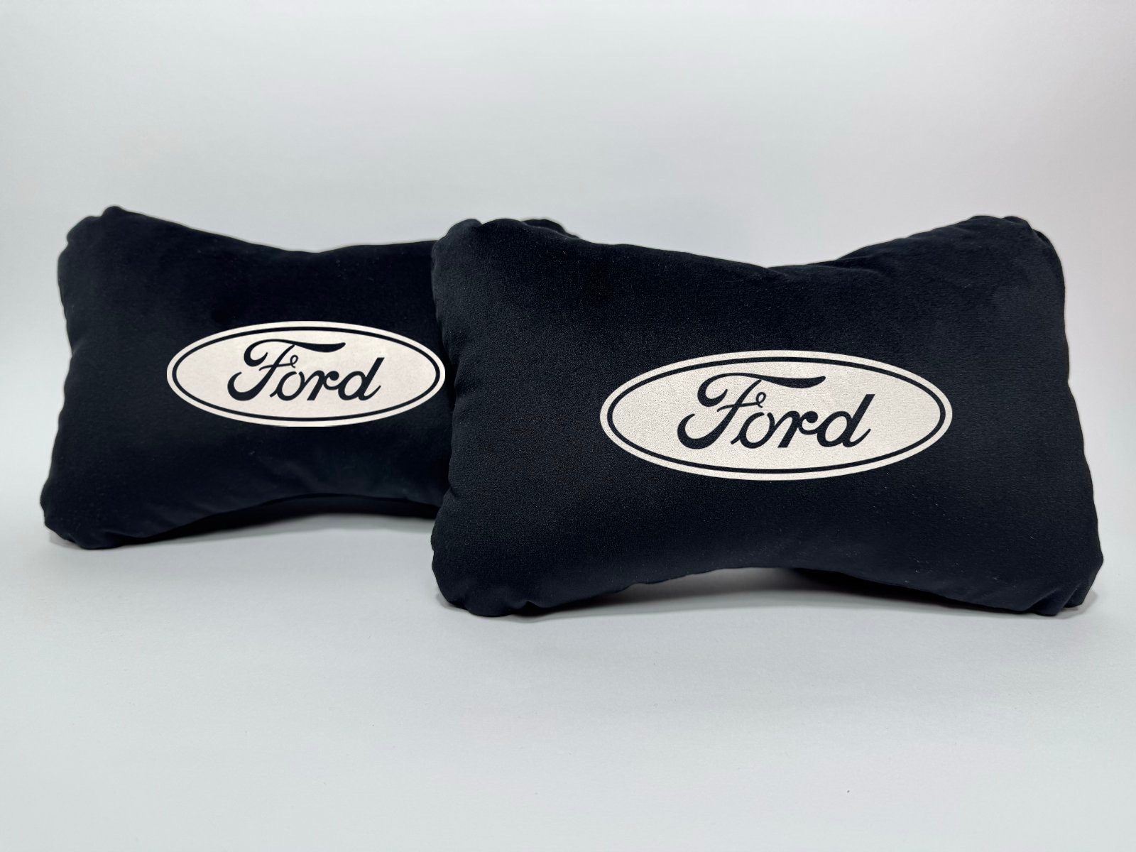 Χειροποίητα μαξιλάρια κεφαλιού FORD - μαύρο σουέτ